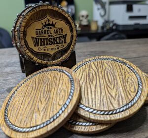 Whiskey Barrel Coasters